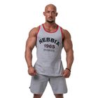 Canotta da allenamento donna NEBBIA Old-School Muscle Tank Top grigio chiaro