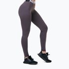 Leggings da allenamento da donna NEBBIA Squat Hero Scrunch Butt marron
