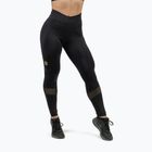 Leggings da allenamento da donna NEBBIA Heart-Shaped Intense nero/oro