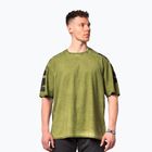 Camicia da allenamento da uomo NEBBIA Washed-Off Lifting Club verde
