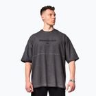 NEBBIA Washed-Off Heavyweight Camicia da allenamento da uomo No Shortcuts nero