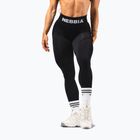 Leggings da allenamento donna NEBBIA Flow Seamless Hight Waist Push Up black