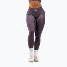 Leggings da allenamento donna NEBBIA Flow Seamless Maximum Push-Up dark grey