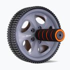 Kółko per esercizi per i muscoli addominali GymBeam Ab Wheel nero/grigio/arancione