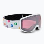 Occhiali da sci per bambini Blizzard 963 DAO white shiny/pink/silver mirror