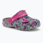 Infradito per bambini Coqui Little Frog mid.grey/fuchsia love/amuleto