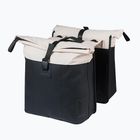 Borsa da bici Basil Vive Double Pannier Bag MIK 35 l off white/black