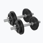 Tunturi Dumbbellset 2x10kg manubri regolabili nero