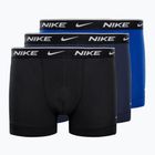 Nike Everyday Cotton Stretch Trunk boxer da uomo 3 paia ossidiana/game royal/nero