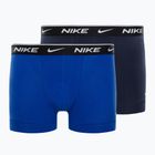 Nike Everyday Cotton Stretch Trunk boxer da uomo 2 paia ossidiana/game royal