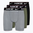 Uomo Nike Dri-FIT Ultra Comfort Brief 3 paia di boxer grigio freddo/oliva media/nero