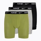 Boxer uomo Nike Everyday Cotton Stretch 3 paia pera/grigio cuoio/nero