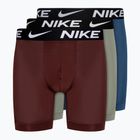 Nike Dri-Fit Essential Micro Boxer Uomo 3 paia grigio/blu/rosso scuro