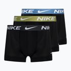 Uomo Nike Dri-Fit Essential Micro Trunk boxer 3 paia nero/blu stella/pera/antracite