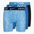 Boxer da uomo Nike Dri-FIT ADV Micro Brief 3 paia stampa safari/foto blu/nero