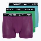 Uomo Nike Everyday Cotton Stretch Trunk boxer 3 paia verde/viola/blu