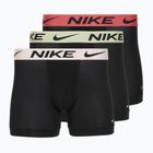 Uomo Nike Dri-Fit Essential Micro Boxer Brief 3 paia blk washed coral/olive aura/abrtract blue edge wb