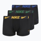 Boxer da uomo Nike Dri-Fit Essential Micro Trunk 3 pairs black/game royal/malachite/un gold/zoom wb