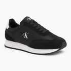 Calvin Klein scarpe da uomo YM0YM01325 Retro Runner Lace Up Ny-Su Nero/Bianco brillante