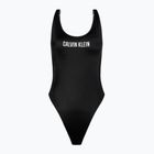 Costume da bagno intero donna Calvin Klein Scoop Back One Piece Logo nero