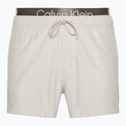 Pantaloncini da bagno Calvin Klein Uomo Double Wb beige