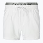 Pantaloncini da bagno Calvin Klein Short Double Waistband da uomo nimbus cloud