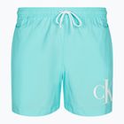 Pantaloncini da bagno Calvin Klein Medium Drawstring soft turchese da uomo