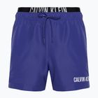 Pantaloncini da bagno Calvin Klein Medium Double WB da uomo laguna di mezzanotte