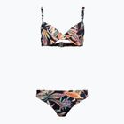 Costume da bagno a due pezzi da donna O'Neill Julia Wb Rita Bikini nero fiore tropicale