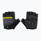 Guanti da ciclismo Rogelli Hero II da uomo nero/fluoro/grigio
