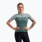 Maglia ciclismo donna Rogelli Essential Graphic menta/giallo