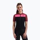 Maglia da ciclismo da donna Rogelli Core Block W black/bordeaux/pink