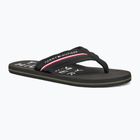 Tommy Hilfiger Web Beach Sandal uomo nero infradito