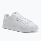 Scarpe Tommy Hilfiger da uomo Icon Court Lth Flag Ess bianco