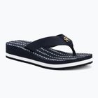 Tommy Hilfiger Donna Im Th Chainprint Midwedge Sandal blu spaziale