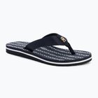 Tommy Hilfiger infradito donna Chain Print Beach Sandal spazio blu