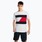 Camicia da allenamento Tommy Hilfiger uomo Colorblocked Mix Media bianco