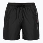 Tommy Hilfiger Uomo Pantaloncini da bagno con coulisse media, nero