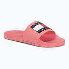 Tommy Jeans Flag Pool Slide Ess, infradito da donna di colore rosa acceso