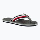 Tommy Hilfiger Massage Footbed Oly Beach Sandal Uomo infradito argento antico