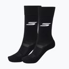 Calzini da uomo SKECHERS 1/2 Terry Over The Knee 2 paia black