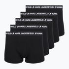 Boxer uomo KARL LAGERFELD Logo Trunk 5 paia black