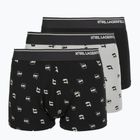 Boxer uomo KARL LAGERFELD Ikon Aop Trunk 3 paia karl dot/ash black