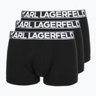 Boxer uomo KARL LAGERFELD Bold Elastic Trunk 3 paia black