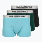 Boxer uomo KARL LAGERFELD Elastic Trunk 3 paia dark sea/black/blue