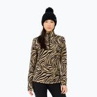 Felpa donna Protest PRTEsher 1/4 Zip Active bamboo beige