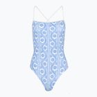 Tommy Hilfiger costume da bagno intero donna Collo dritto Stampa righe floreali blu incantesimo