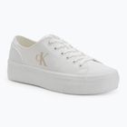 Scarpe da ginnastica Calvin Klein donna YW0YW01763 Vulc Flatform Low Cv MG triplo bianco brillante