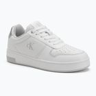 Calvin Klein scarpe da donna YW0YW01765 Basket Cupsole Low Mg bianco/argento brillante
