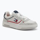Tommy Jeans Uomo Cupsole Elevated Scarpe in pelle rosso/bianco/nero